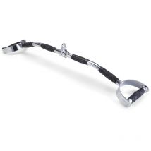 Strongology 34” LAT BAR ATTACHMENT Multi Grip Professional Gym Exercise Pull Down Bar with Triple Rubber Grips