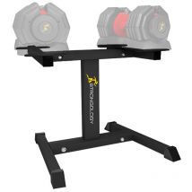 Strongology Durable Steel Adjustable Dumbbell Floor Stand, Space Saver Adjustable Weights Rack