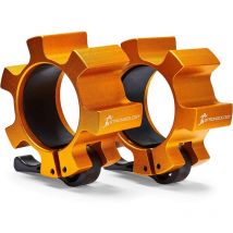 Strongology Quick Release Heavy Duty Aluminium 2” Olympic Barbell Clamps - Gold