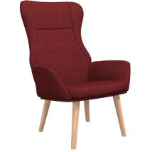 Nova - Chaise de relaxation Rouge bordeaux Tissu vidaXL