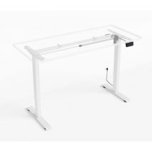 Bim Furniture - Structure électrique pour bureau à hauteur réglable blanche RXD1