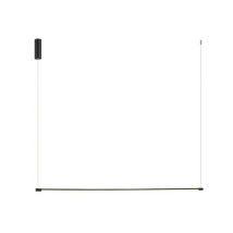 Struga led Lampada a Sospensione da Soffitto 20W 3000K Alluminio Nero