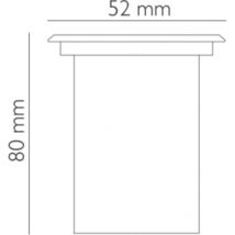 Segnapasso calpestabile Led Canova 1W da incasso Rotondo Argento satinato IP65 Bianco neutro 4000K Novaline