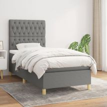 Kalisse - Furniture Limited - Giroletto a Molle con Materasso Grigio Scuro