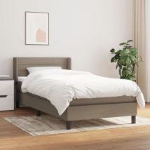 Furniture Limited - Giroletto a Molle con Materasso Tortora