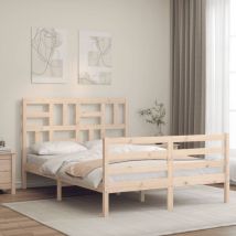 Furniture Limited - Giroletto con Testiera Double in Legno