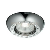 Faretto da incasso in metallo con gemme in acrilico – 9 x 2 cm – Compatibile con lampadine MR16 e GU10 – INTEC LIGHT