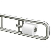 Stützklappgriff Style mit Papierrollenhalter, Edelstahl poliert, arretierbar