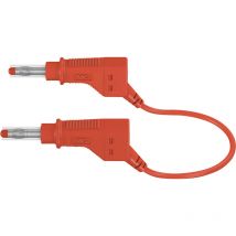 Stäubli 66.9405-20022 Sicherheits-Messleitung Lamellenstecker 4 mm Lamellenstecker 4 mm 2.00 m Rot 1