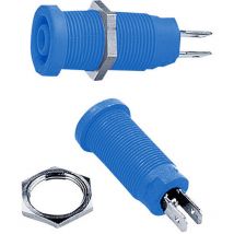 Multi Contact - Stäubli XEB-1R Sicherheits-Laborbuchse Buchse, Einbau vertikal Stift-Ø: 4 mm Blau 1 St.