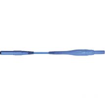 Stäubli XSMS-419 Sicherheits-Messleitung Lamellenstecker 4 mm Lamellenstecker 4 mm 1.00 m Blau 1 St