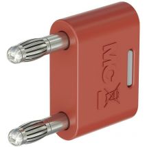Stäubli - KS-4N-19 Fiche de liaison rouge ø de la broche: 4 mm Écartement entre les broches: 19 mm 1 pc(s) D661562