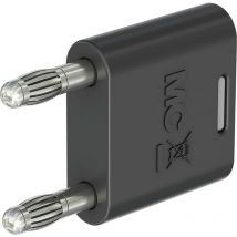 Stäubli - KS2-4N-19 Fiche de liaison noir ø de la broche: 4 mm Écartement entre les broches: 19 mm 1 pc(s) D661482