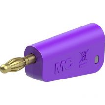 Stäubli - LM-4A-39 fiche banane mâle ø de la broche: 4 mm violet 1 pc(s) 64.1045-26