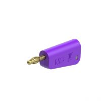 Stäubli - LQ-4A-39 fiche mâle de laboratoire mâle ø de la broche: 4 mm violet 1 pc(s) 64.1043-26