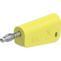 Stäubli - LQ-4N-30 fiche mâle de laboratoire mâle ø de la broche: 4 mm jaune, vert 1 pc(s) 64.1038-20