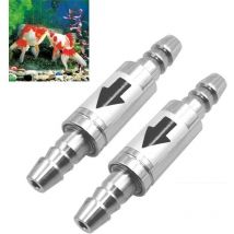 Stück Einweg-Rückschlagventil aus Edelstahl für Anti-Rückfluss-CO2-Leitung, 4 mm Schlauch, Regler, Diffusor im Aquariumsystem Mumu