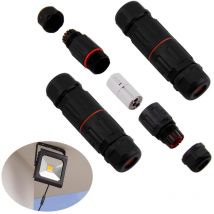 Stück Outdoor-anschlussdose Ip68, Wasserdichter Steckverbinder, 3-wege-elektrokabelverbinder Für 6–11 Mm Kabel, Nylon-anschlussdose Für Heim- Und 
