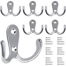 Gotrays - Stück Retro-Kleiderhaken, Retro-Kleiderhaken, Vintage-Wandgarderobe, Metall-Türhaken für Badezimmer, Küche, Schlafzimmer, Eingangsbereich,