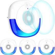 ABC - Ultraschall Abwehr 4er Set, Anti Mücken Stecker, Elektrisches Insektenabwehrgerät Innen, für Mücken, Mäuse, Kakerlaken, Spinnen, Grillen und