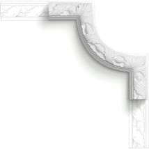 Wandleiste Stuck Orac Decor P101a Luxxus Eckelement Eckstück Dekorelement Ecke Für Stuckleiste Zierleiste P1020 25 Cm