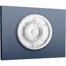 Stuckrosette Stuck Orac Decor R18 Luxxus Rosette Wand Zierleiste Classic Antik Blätter Dekor Weiß 49 Cm Durchmesser