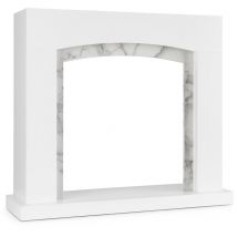 Klarstein Studio Frame II Kamingehäuse MDF Marmordekoration