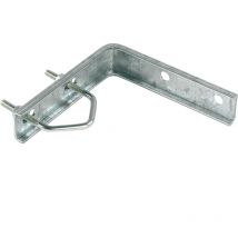 Winkelverbinder 128mm Zink+RPR Halterung für Mastmontage Stahl, korrosionsbeständig