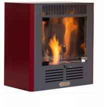 Stufa a bioetanolo tecno air system 'mini ruby' bordeaux 2,3 kw