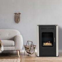 Divina Fire - Poêle au bioéthanol cheminée bio au sol asia L50 x 27 x H80