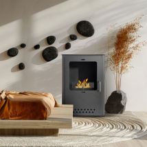 Divina Fire - Poêle au bioéthanol cheminée bio au sol luisa L50xP30xH68