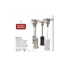 Stufa a fungo a gas gpl 13,5 kw Sunny 30MQ radiante termopatio marrone con ruote