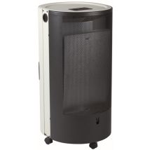 Ecm - Stufa A Gas Gpl Portatile Infrarossi Bombola Basso Consumo Made In Italy Blue Belle Chic Bianca-beige