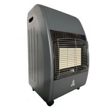 Stufa a gas calorina a tre mattoni gpl antracite