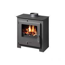 V05 - Stufa a legna 8,3 kw Potenza termica Stufa a combustibile solido Eco Design BlmSchV-2, classe energetica - a, Modello 'bora lux'