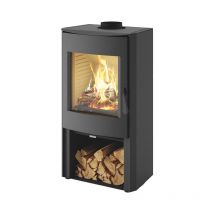 Casatelli - stufa a legna a convezione nera wendy 8.0 kW