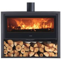 Panadero – Stufa a legna "Arpege" 8,9 kW – Volume riscaldato fino a 270 m³ – Rendimento 80,8% – Diametro condotto fumi 150 mm