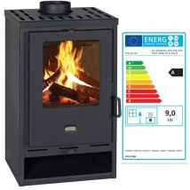 Prity - Stufa a Legna Camino con Combustibile Solido Caminetti K1D 9kw
