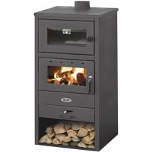 Poêle à bois w / four mod. blist br