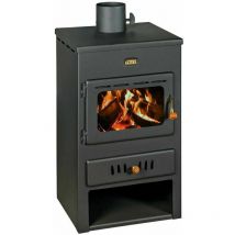 Prity - Stufa a legna con caldaia integrata Pruty K1 W8. Potenza di riscaldamento 8 + 4Kw