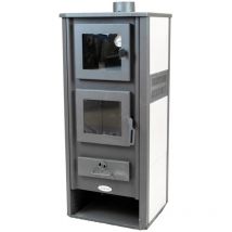 Ignip - stufa a legna con forno 'roma' beige 12 kw