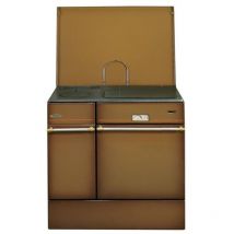 Godin - Stufa a legna da 10,5 kw lucidata colore testa di moro - 240163BRUNFONCEPOLI