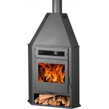 Panadero - stufa a legna eco design R8 forno 8 kw premium juan