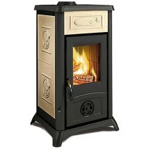 Nordica - stufa a legna 'gemma' colore bianco