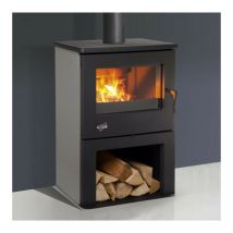 Godin - stufa a legna in ghisa 8,5kw grigio argento - 362113grisarg