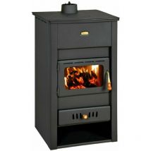 Prity - Stufa a legna in ghisa Top Water Jacket Camino Back Boiler K2 cp W13