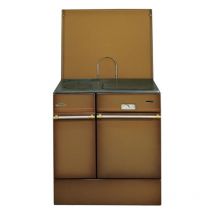 Godin - Stufa a legna marrone scuro da 10kw - 240162BRUNFONCE