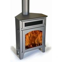 Stufa a legna R2 forno max - 11KW - gris antracita