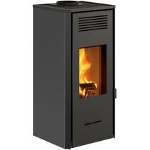 Stufa A Legna Ventilata Invicta "senales" Nero 8,4 Kw