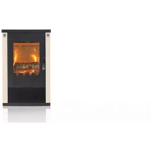 Verso - Stufa a Legna Lheia Potenza 7,5 kW, Riscaldamento Efficiente ed Elegante Design per la Tua Casa